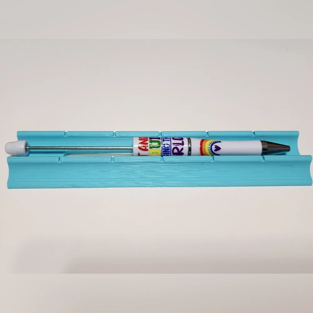 Out‎ and Proud Beadable Pen Pride Rainbow Craft Crafting Beads Beading DIY LGBTQ
